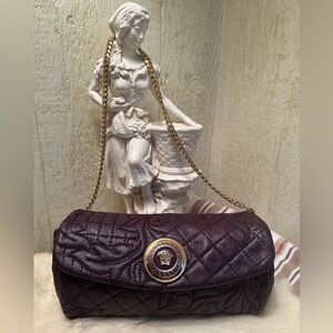 Versace Vanitas Medea Flap Bag Barocco Leather